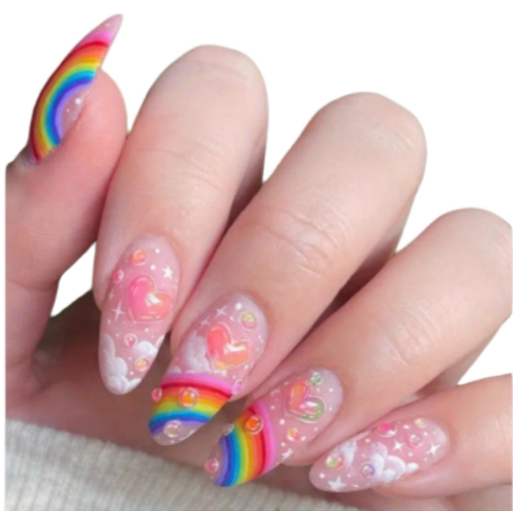 Rainbow Drop Nail Set